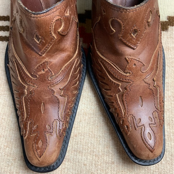 MIA Leather “Phoenix” Heeled Slides-5.5 - Picture 3 of 8